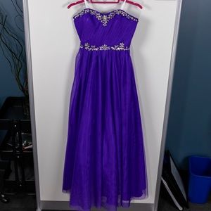 DEB Purple Prom Dress